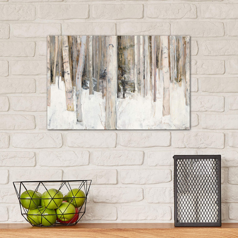Warm Winter Light III by Julia Purinton - Wrapped Canvas Painting, 30.48 cm H x 45.72 cm W x 1.91 cm D