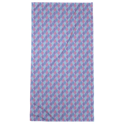 Serviette de bain à losanges Retro