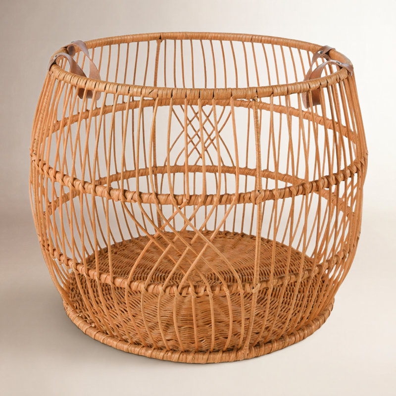 Panier de rangement en rotin Sumatra, Naturel, H 16 po x l 21 po x P 21 po