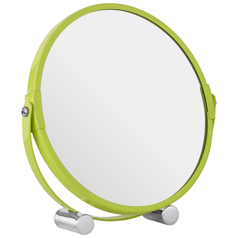 Metal Flat Mirror, Lime Green