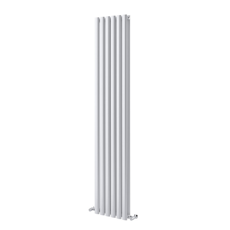 Vertical Flat Panel Radiators, 1200mm H x 472mm W, White