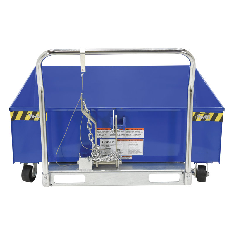 Poubelle à profil bas 239,65 gallons, H 34 po x l 48,43 po x P 54,06 po