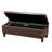 45" Tufted Faux Leather Storage Bench Ottoman For Living Room-1596714809