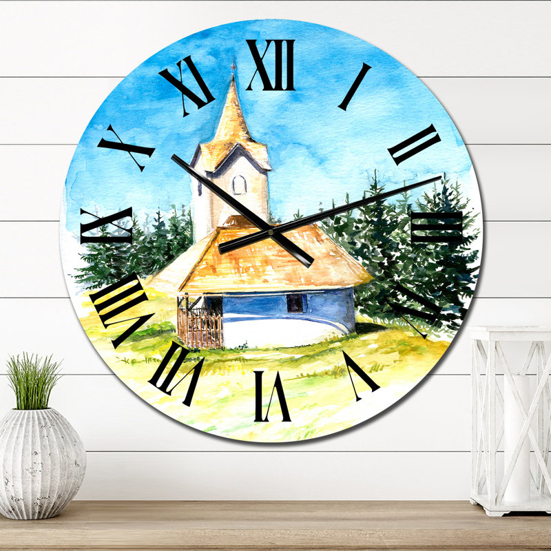 Petite horloge murale Mid-Century, Petit