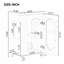 Meuble-lavabo de 20 pouces avec lavabo intégré, parfait pour les petits espaces et un design moderne-604748042