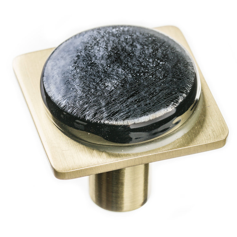 Geometric Square Knob, Satin Nickel