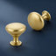 Boutons d'armoire ronds dorés, paquet de 30 poignées en alliage de zinc pour tiroirs de placard de salle de bain de cuisine, conception intemporelle de style européen