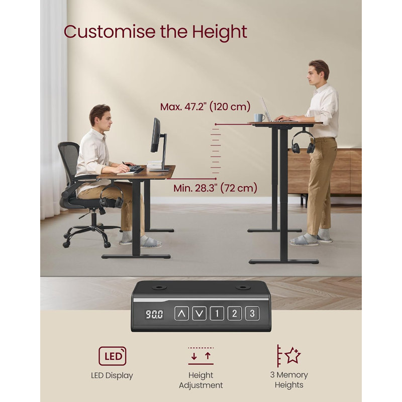 Adjustable Metal Base Desk Pedestal