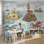 Papier peint nautique bleu ciel nuageux-1337673346-1337673344