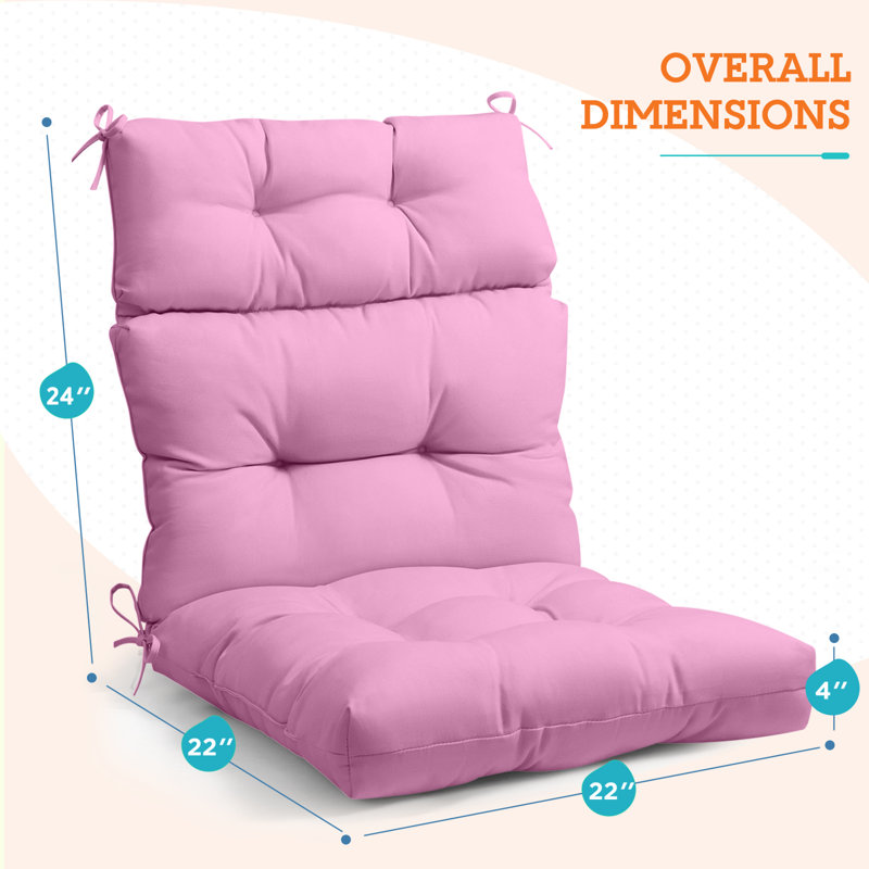 Coussin de siège / de dossier d'intérieur / d'extérieur, Rose