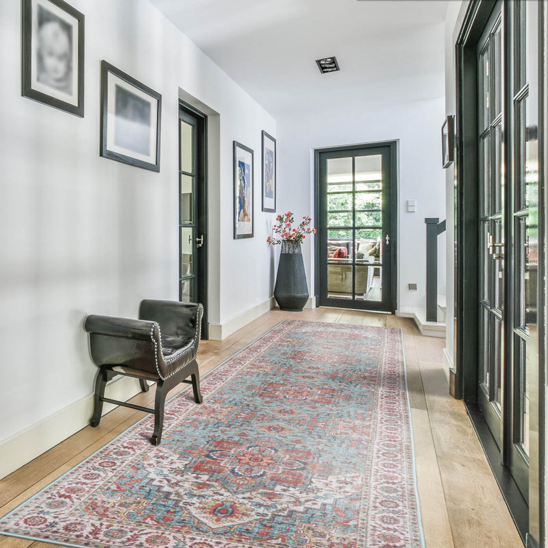 Tapis intérieur / extérieur Hoggatt, Tapis de couloir 2 pi 6 po x 10 pi