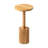  Farmhouse Round Pedestal Martini Table for Living Rooms & Bedrooms, Brown-1963421458