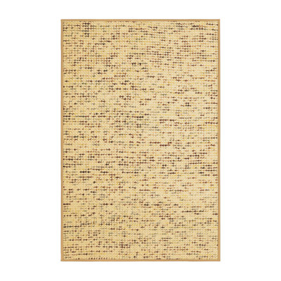 Tapis brun / beige tissé à la machine
