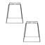 19cm H Glass Square Lamp Shade ( Clip On )-1726597357