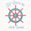 «Nautical Life V No Stripes» par Lisa Audit - art textuel sur toile tendue