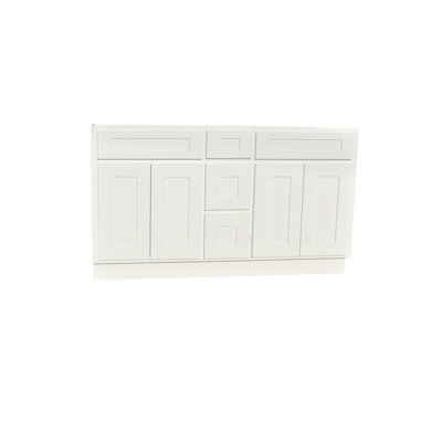 60'' Double Bathroom Vanity Base Only
