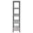 Grey Driftwood 4-shelf Bookcase