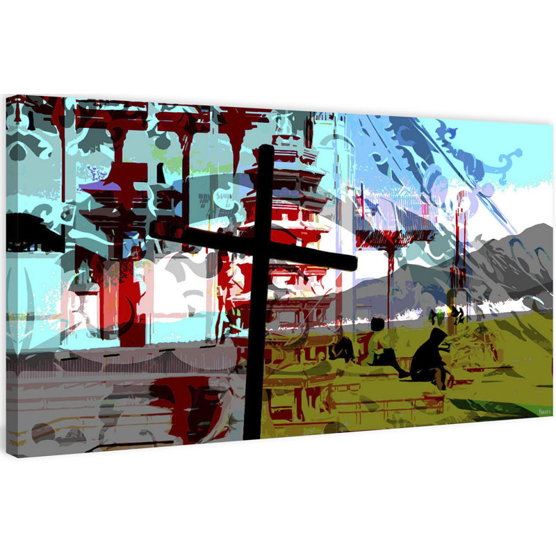 1 Piece Wrapped Canvas Wall Art, 57cm H x 114cm W