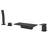 Deck Mount Roman Tub Faucet Set Waterfall High Flow Bathtub Faucets-109575954