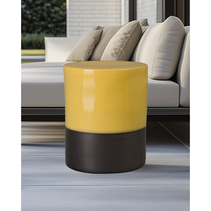 Tabouret d'appoint Moyrin, Jaune moutarde