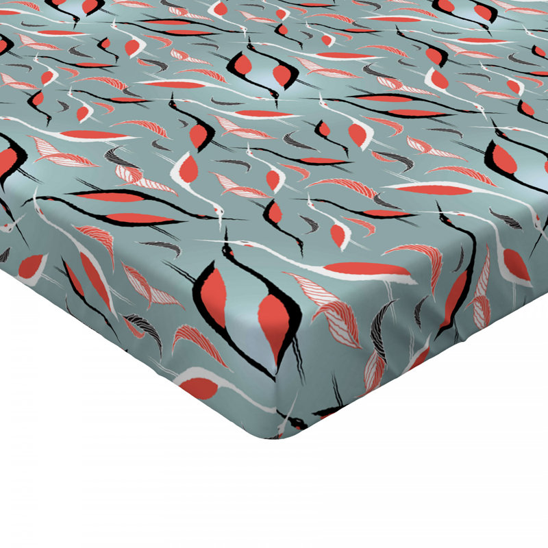 Microfiber Floral Fitted Sheet, Twin XL Fitted Sheet