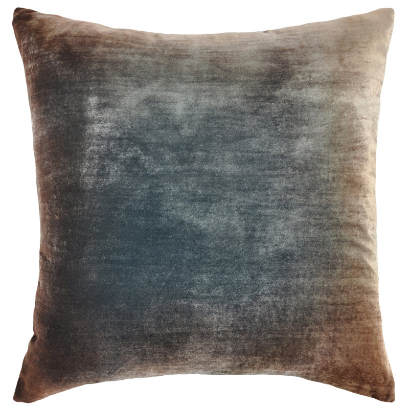 Square Pillow Cover & Insert, Gunmetal, Square 26"