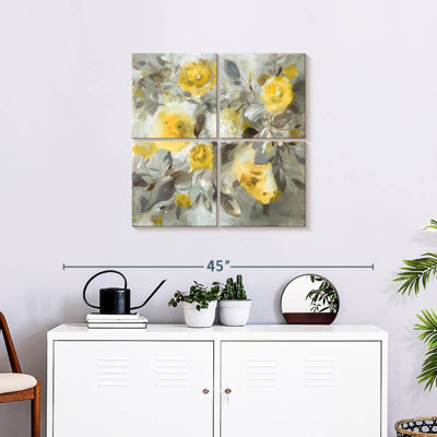 Avery Floral Uplift jaune gris