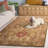 Breckan Oriental Handmade Tufted Wool Area Rug in Beige/Multi-59261923