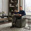 Fauteuil pivotant avec base en métal-121450843