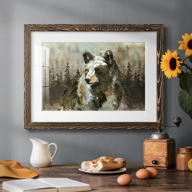 Lodge Twilight II - reproduction de cadre photo simple, Noyer, H 18 po x l 26 po x P 1,5 po