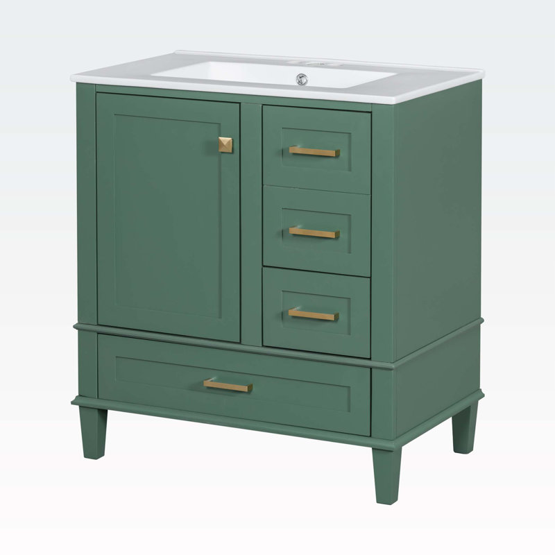 Rangement pour salle de bain Strade, Vert