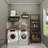Metal 4 Shelves Brown Wall Shelf Set