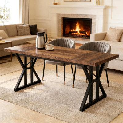 X-Shaped Design Kitchen Table,Dining Table,Computer Desk