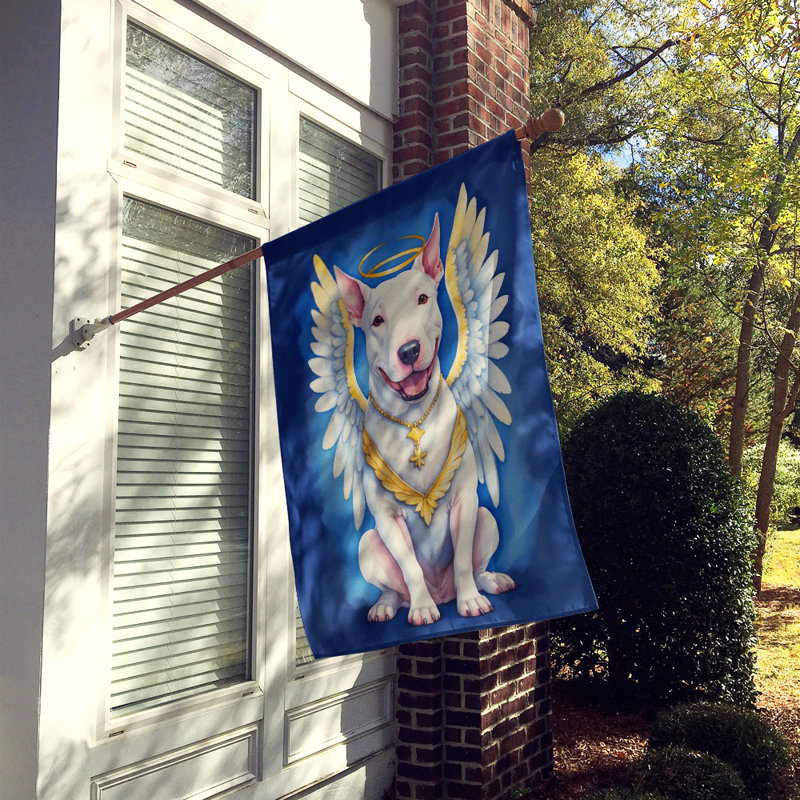 Bull-terrier, mon ange, drapeau de la maison