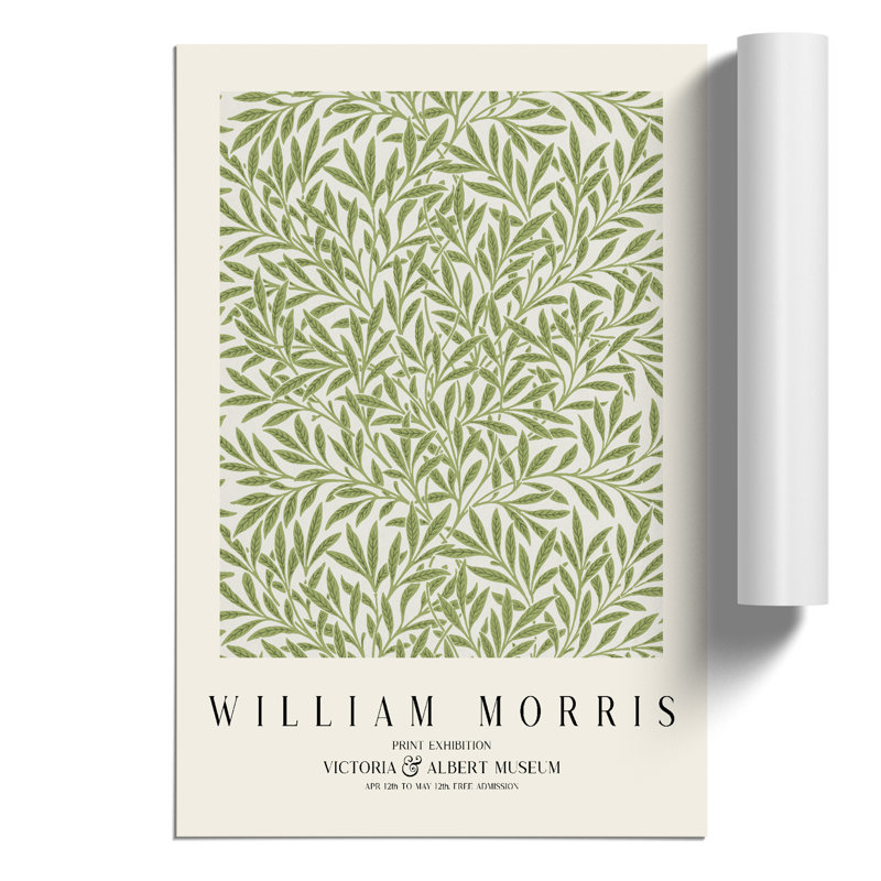 Willow Pattern Vol.1 by William Morris - No Frame Painting, 59cm H x 42cm W x 0.1cm D