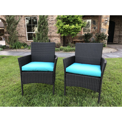 Chaise de patio avec coussin Doody