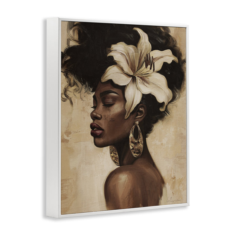 Nocturne en ivoire, estampe numérique, conception de Svetlana Aleynikova, H 14 po x l 11 po, Encadrement giclée blanc côtier