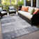 Edens Reversible Abstract Gray/Ivory Indoor & Outdoor Area Rug