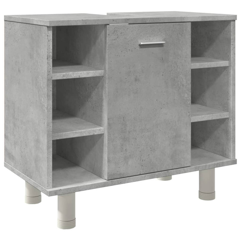 Freestanding Bathroom Cabinet, Concrete Grey