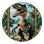 Machine Washable Dinosaurs Green Area Rug