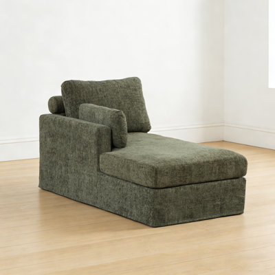Chaise longue rembourrée L 60 po
