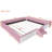 King Size Velvet Upholstered Daybed With Stairs & Gas Lift Storage Ottoman