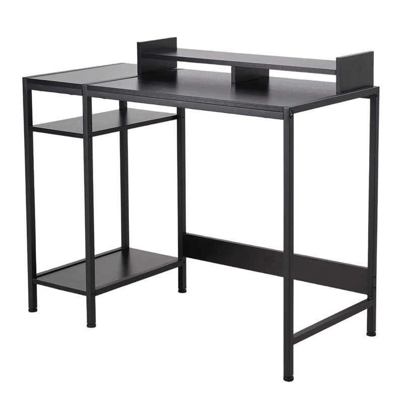 Metal Base Standing Desk, Black