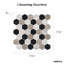 Channing 2 in. Hexagon Honeycomb Mosaic Tile-50210687
