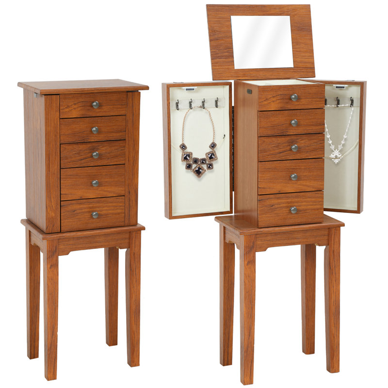 Armoire pour bijoux avec miroir Genao