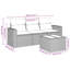 Ensemble de canapé de patio 4 pièces avec coussins en rotin de polyester-1142401981-1142401982