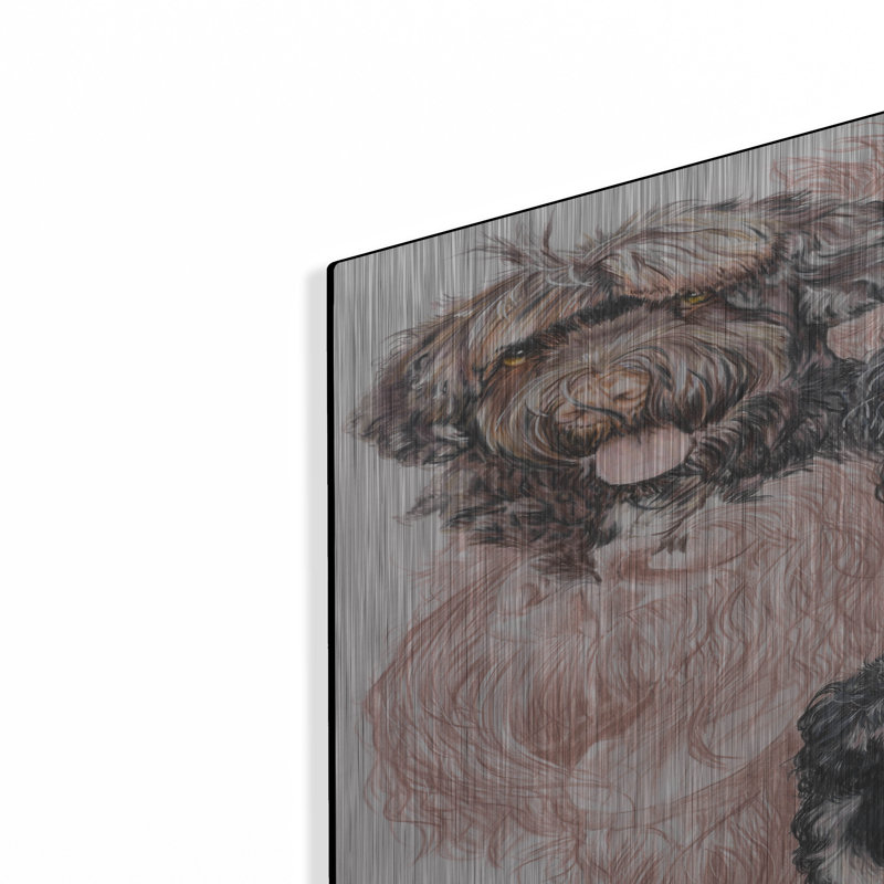 «Chien d'eau portugais» par Barbara Keith, H 36 po x l 24 po