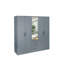 Pamel 5 Door Manufactured Wood Wardrobe-1547319148