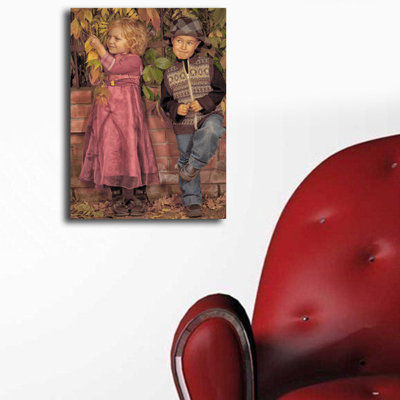 Superbe peinture sur toile décorative, 11,0 x 15,0 pouces | 100% toile de suède, cadre 100% bois (épaisseur: 1,2 po) | Parfait pour la décoration intérieure, œuvre d'art unique pour rehausser l'esthétique de n'importe quelle pièce