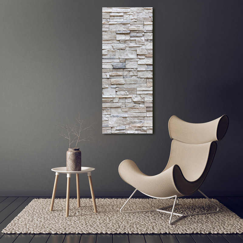 A Stone Wall - Wrapped Canvas Print